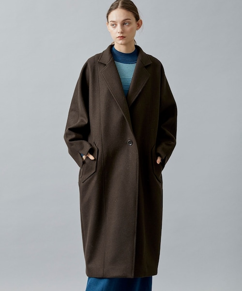 ELIN(エリン)の「別注dolman sleeve wool coat(その他アウター・レディース・BLK/CML/BRN・36/38)」の2枚目の写真
