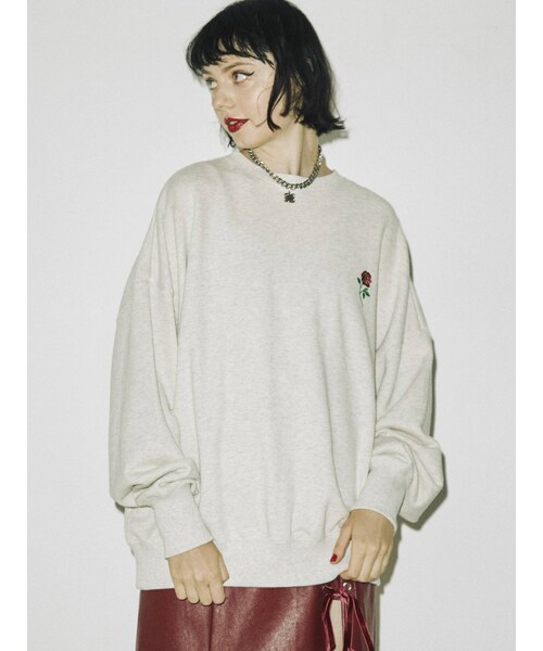 jouetie（ジュエティ）の「バックBIGロゴローズプルオーバー（Tシャツ/カットソー・ブルー/パープル/グレー/ブラック・M）」の16枚目の写真