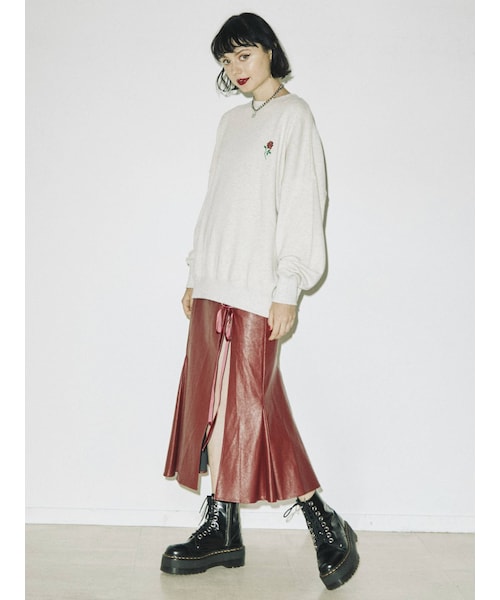 jouetie（ジュエティ）の「バックBIGロゴローズプルオーバー（Tシャツ/カットソー・ブルー/パープル/グレー/ブラック・M）」の19枚目の写真