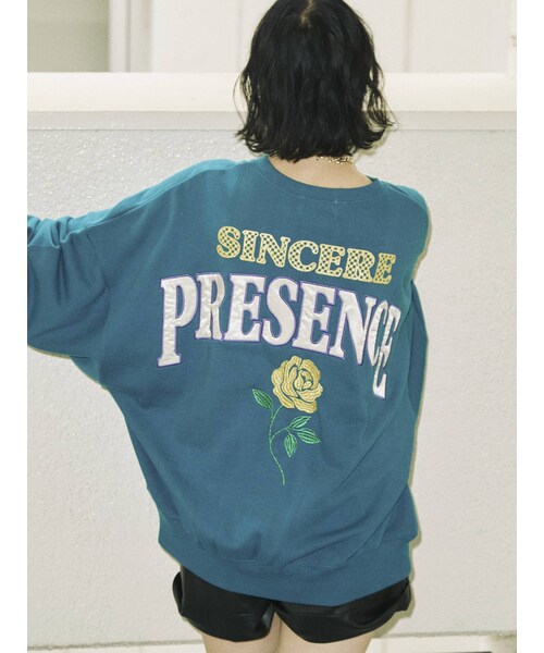 jouetie（ジュエティ）の「バックBIGロゴローズプルオーバー（Tシャツ/カットソー・ブルー/パープル/グレー/ブラック・M）」の20枚目の写真