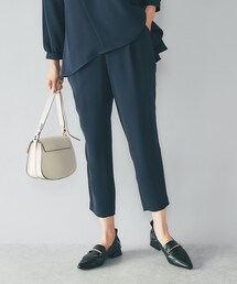 RIVE DROITE（リヴドロワ）の「予約【クリアな生地感ですっきり美脚】ダブルクロステーパードパンツ（その他パンツ）」