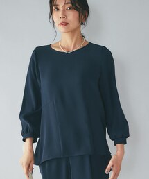 RIVE DROITE（リヴドロワ）の「予約【一枚で女性らしく着れる】ダブルクロスペプラムブラウス（シャツ/ブラウス）」