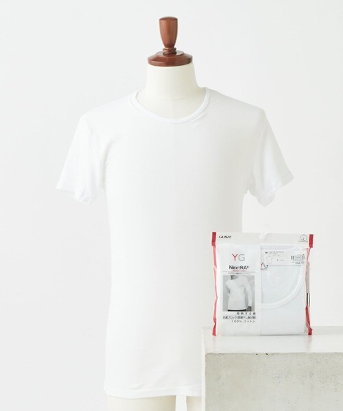 CIAOPANIC TYPY(チャオパニックティピー)の「【GUNZE/グンゼ】発熱綿インナークルーネックTシャツ(その他アンダーウェア/インナー・メンズ・ホワイト/グレー/ブラック・M/L)」の1枚目の写真