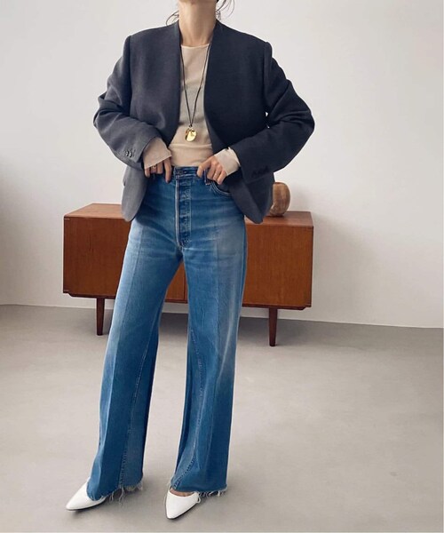 plage（プラージュ）の「【R'IAM】ノーカラー ショートジャケット