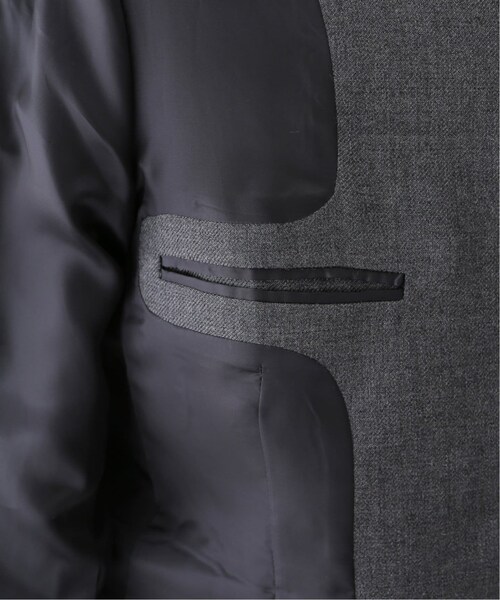 Plage 【R’IAM】ノーカラー ショートジャケット　フリーサイズ　グレー plage（プラージュ）の「【R'IAM】ノーカラー ショートジャケット