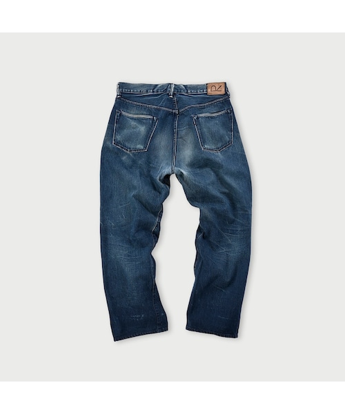 45R デニムおこめ納戸納戸デニムフロントリバー