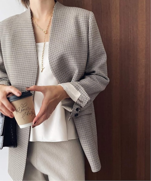 Plage プラージュ RIAM チェックコートジャケット plage（プラージュ）の「【R'IAM】 チェック コート ジャケット