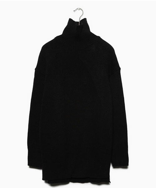 DHOLIC(ディーホリック)の「ウールタートルルーズニット(ニット/セーター・レディース・ベージュ/ブラック/ライトベージュ・free)」の2枚目の写真