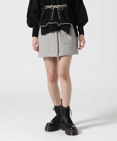 ROYAL FLASH（ロイヤルフラッシュ）の「Risley/リズレー/ヘリンボーン2WAYスカート/ヘリンボーン2WAYスカート（スカート・グレー/ベージュ・F）」の13枚目の写真