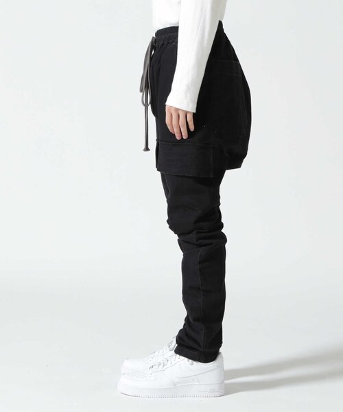 ROYAL FLASH(ロイヤルフラッシュ)の「A.F ARTEFACT/エーエフ・アーティファクト/Denim Sarouel Skinny Long Pants(その他・ブラック・1/2/3)」の3枚目の写真