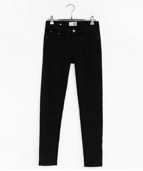 DHOLIC（ディーホリック）の「ベーシックカラー裏起毛スキニーパンツ（その他パンツ・レディース・ライトベージュ/ブラック/ダークグレー・25/26/27/28/29/30）」の2枚目の写真