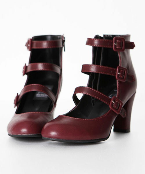 DHOLIC（ディーホリック）の「サイドジッパーメリージェーンシューズ（パンプス・レディース・ブラック/ワイン・22.5/23.0/23.5/24.0/24.5/25.0）」の2枚目の写真