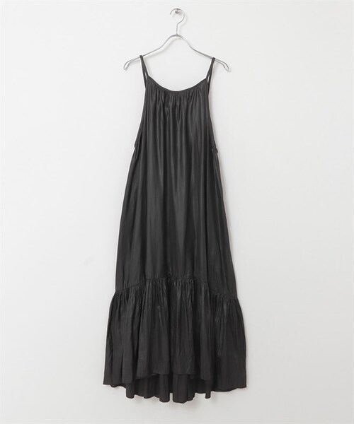 KBF(ケイビーエフ)の「蛋糕細肩帶洋裝(ワンピース/ドレス・レディース・炭灰色/鐵灰色/棕色・炭灰色/鐵灰色/棕色)」の2枚目の写真