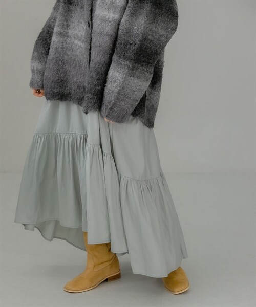 KBF(ケイビーエフ)の「蛋糕細肩帶洋裝(ワンピース/ドレス・レディース・炭灰色/鐵灰色/棕色・炭灰色/鐵灰色/棕色)」の5枚目の写真