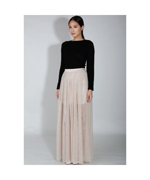 KLARRA（クラーラ）の「Lilith Mesh Maxi Skirt in Dusty Grey（その他・レディース・Dusty Grey/Champagne・XS/S/M/L）」の9枚目の写真