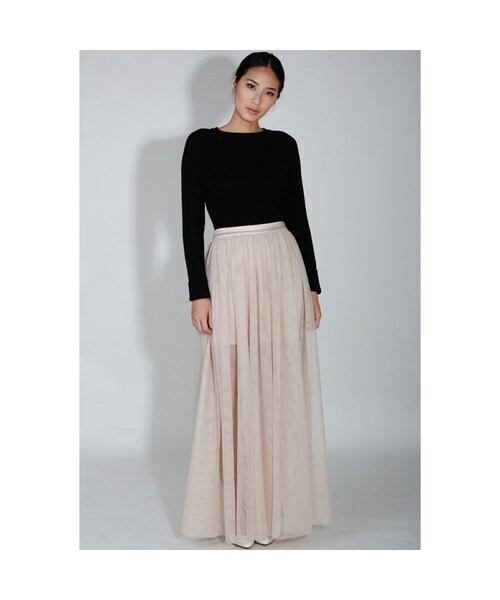 KLARRA（クラーラ）の「Lilith Mesh Maxi Skirt in Dusty Grey（その他・レディース・Dusty Grey/Champagne・XS/S/M/L）」の11枚目の写真