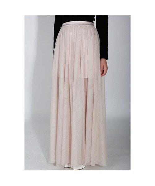 KLARRA（クラーラ）の「Lilith Mesh Maxi Skirt in Dusty Grey（その他・レディース・Dusty Grey/Champagne・XS/S/M/L）」の13枚目の写真
