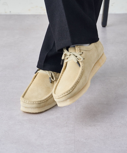 DISCOAT(ディスコート)の「【Clarks/クラークス】Wallabee(ブーティ・メンズ・ブラック/ベージュ・7.5/8/8.5)」の1枚目の写真