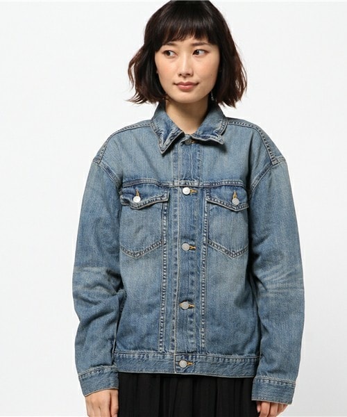 delave（デラヴェ）の「delave オーバーサイズGジャン（デニムジャケット・レディース・ブルー・36）」の4枚目の写真