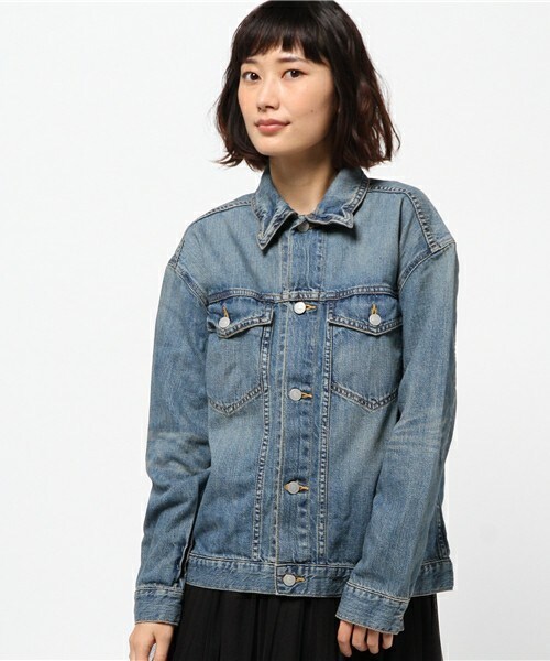 delave（デラヴェ）の「delave オーバーサイズGジャン（デニムジャケット・レディース・ブルー・36）」の3枚目の写真