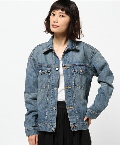 delave（デラヴェ）の「delave オーバーサイズGジャン（デニムジャケット・レディース・ブルー・36）」の7枚目の写真