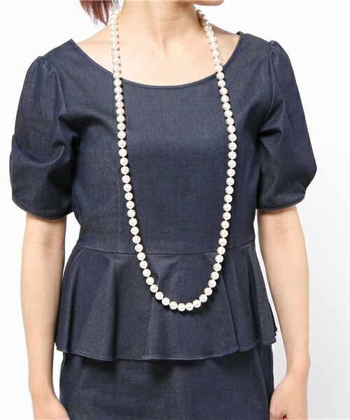 603（ロクマルサン）の「603 コットンパールスーパーロングネックレス（ネックレス・レディース・ホワイト・FREE）」の6枚目の写真