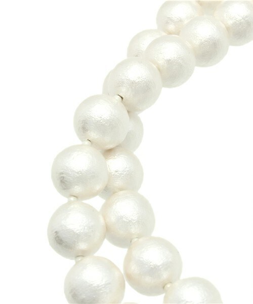 603（ロクマルサン）の「603 コットンパールスーパーロングネックレス（ネックレス・レディース・ホワイト・FREE）」の2枚目の写真