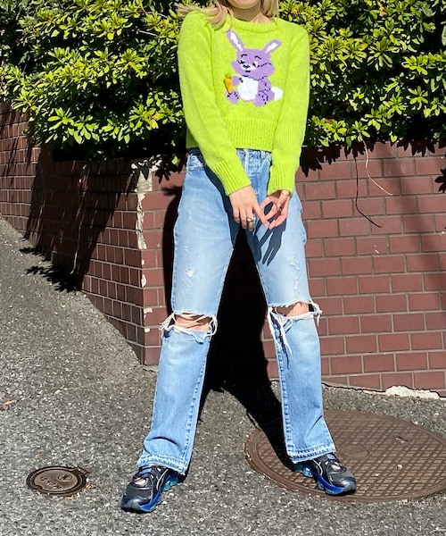 SIIILON（シーロン）の「SIIILON FOUND A RABBIT KNIT SWEATER