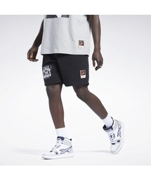Reebok（リーボック）の「アイバーソン バスケットボール フリース ショーツ / Iverson Basketball Fleece Shorts （ブラック）（アンダーウェア）」