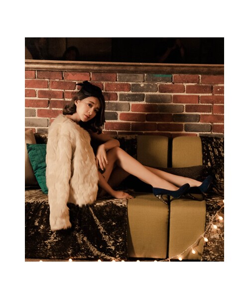 gracegift（グレースギフト）の「細緻絨布尖頭水鑽高跟鞋（シューズ・レディース・正紅/深藍/粉紅/黑/杏色・35/36/37/38/39/40/41）」の19枚目の写真