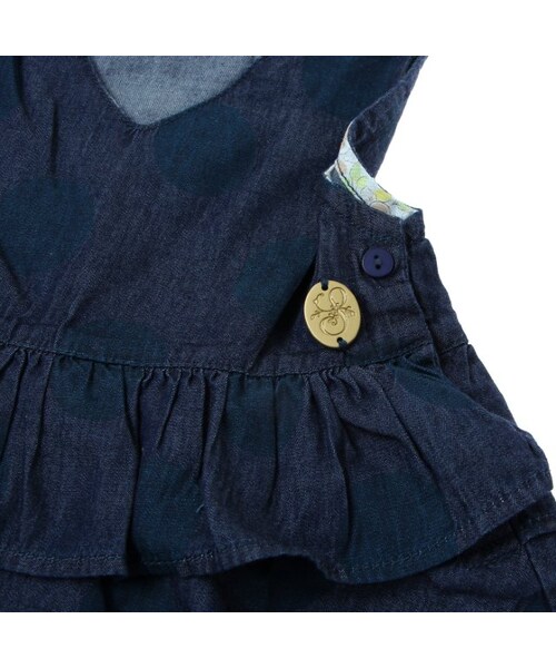 Seraph（セラフ）の「2色2柄フレアージャンパースカート（ワンピース/ドレス・キッズ・ブルー/サックス・80/90/95/100/110/120/130/140）」の6枚目の写真