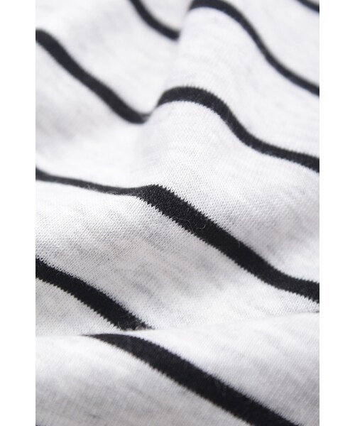 ORENDA（オレンダ）の「MIT舒棉細條好搭圓領長版T（トップス・レディース・黑白條/灰白條・XL/F）」の8枚目の写真