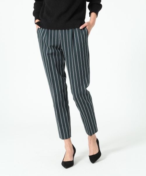 A part by(アパートバイ)の「TCレジメンタルSテーパーパンツ(パンツ・レディース・ホワイト/グレー/グリーン/ネイビー・M/L)」の3枚目の写真