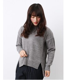 earth music&ecology | ・前フリアゼ切替えチュニック(トップス)