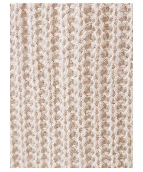 E hyphen world gallery（イーハイフンワールドギャラリー）の「ふわオフタートル畦編みニットワンピース（ワンピース・レディース・アイボリー/杢グレー/ボルドー/ベージュ/ネイビー・F）」の12枚目の写真