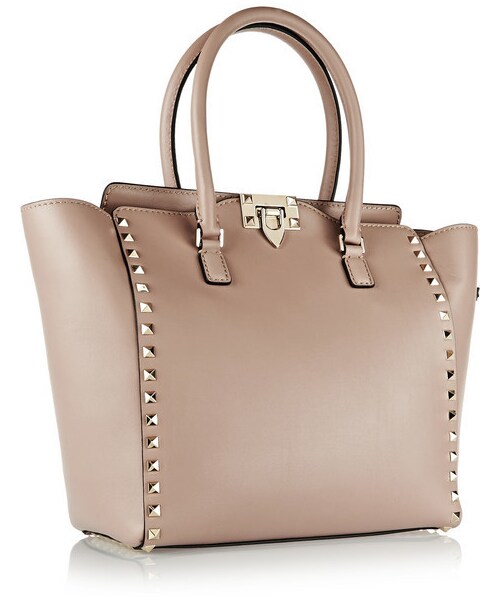 VALENTINO(ヴァレンティノ)の「Valentino The Rockstud medium leather trapeze bag(トートバッグ・レディース・Brown)」の7枚目の写真