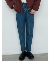 LAGUNAMOON | ウエストアシンメトリーデニムパンツ(デニムパンツ)