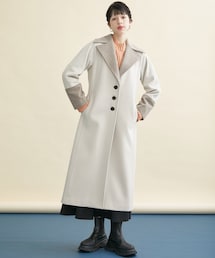 INella | バイカラーシェイプロングコート(その他アウター)