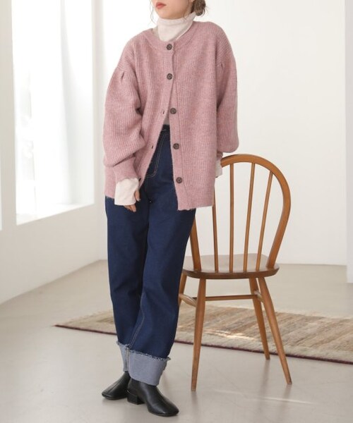 RAY CASSIN（レイカズン）の「片畦タックスリーブBIGニット