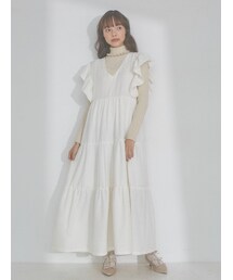 merry jenny | レースアップティアードワンピース(ワンピース)