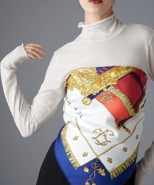 COLLAGE GALLARDAGALANTE(コラージュガリャルダガランテ)の「【VINTAGE HERMES/エルメス】スカーフ(カレ)(マフラー・レディース・ホワイト・FREE)」の1枚目の写真