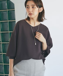 RIVE DROITE（リヴドロワ）の「予約【袖元のメタル使いがポイント】メタルポイントタックスリーブブラウス（シャツ/ブラウス）」