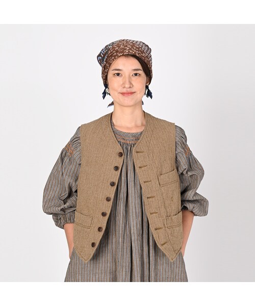 コットンツイードの908ベスト 908コットンツイードベスト