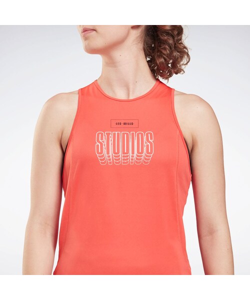 Reebok（リーボック）の「レズミルズR Speedwick タンクトップ / Les MillsR Speedwick Tank Top （ピンク）（アンダーウェア・ピンク・J/XS/J/S/J/M/J/L/J/OT/J/XOT）」の4枚目の写真