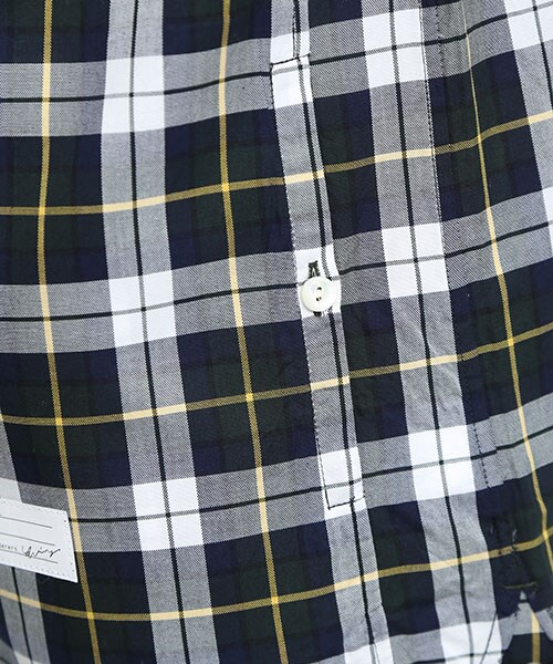 Name.(ネーム)の「GIZA CHECK CUTOFF S/C SHT GRN(トップス・メンズ・GRN/NVY・0/1/2)」の8枚目の写真