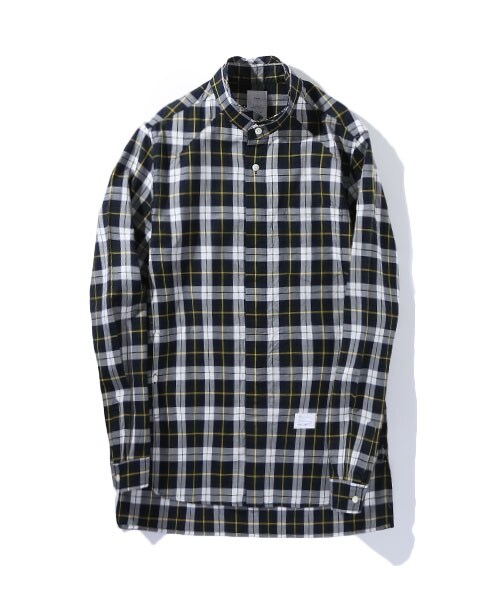 Name.(ネーム)の「GIZA CHECK CUTOFF S/C SHT GRN(トップス・メンズ・GRN/NVY・0/1/2)」の1枚目の写真