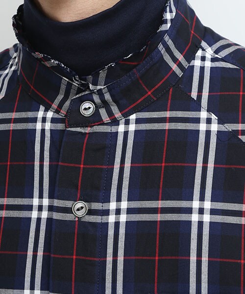 Name.(ネーム)の「GIZA CHECK CUTOFF S/C SHT GRN(トップス・メンズ・GRN/NVY・0/1/2)」の17枚目の写真