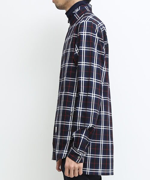 Name.(ネーム)の「GIZA CHECK CUTOFF S/C SHT GRN(トップス・メンズ・GRN/NVY・0/1/2)」の15枚目の写真