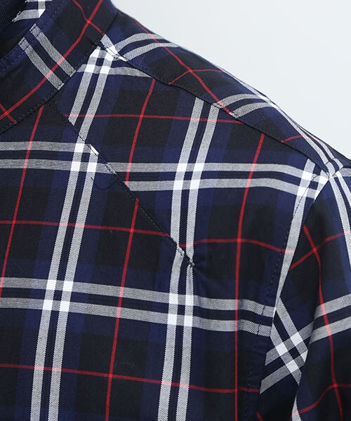 Name.(ネーム)の「GIZA CHECK CUTOFF S/C SHT GRN(トップス・メンズ・GRN/NVY・0/1/2)」の18枚目の写真