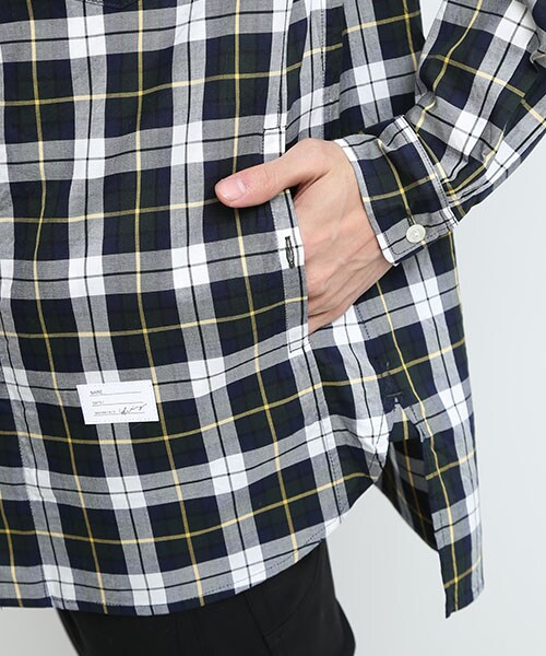 Name.(ネーム)の「GIZA CHECK CUTOFF S/C SHT GRN(トップス・メンズ・GRN/NVY・0/1/2)」の9枚目の写真